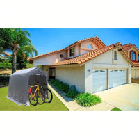 7x8ft Heavy Duty Outdoor Storage Shed Outdoor Garage For Motorcyle,Bike, Garden Tools, ATV