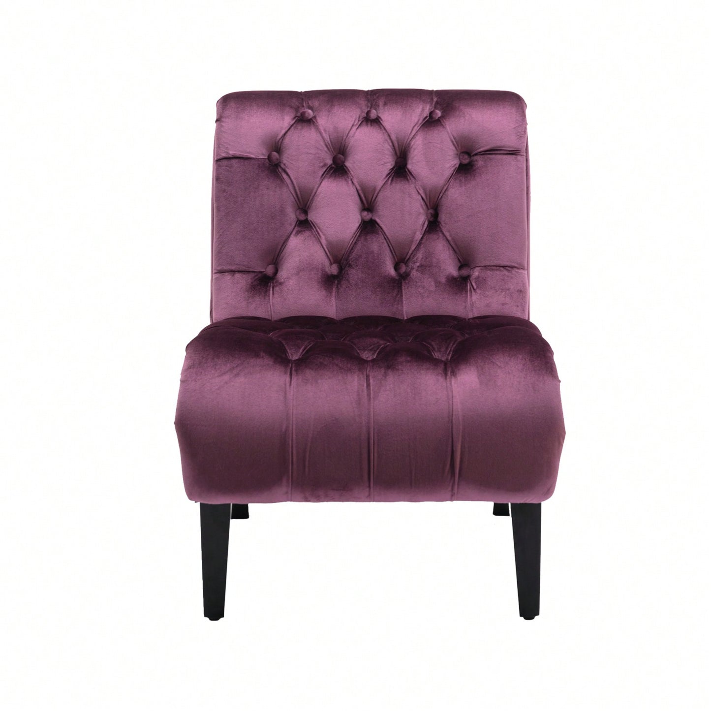 Stylish Velvet Accent Chair with Foam Padding and Solid Wood Legs for Living Room Bedroom Office