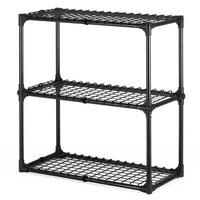 Heavy Duty 3-Shelf Wire Rack 330lb Capacity Easy Assembly Versatile Storage for Garage Home Office Commercial Rust UV Resistant