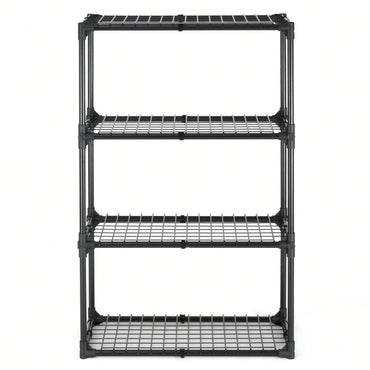 Heavy Duty 4-Shelf Wire Rack 440lb Capacity Adjustable Storage Shelves for Garage Kitchen Office Rust UV Resistant