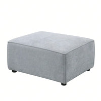 U Shaped Sofa, 6 Seater Modular Sofa Couch With Chaise Lounge, High Elastic Sponge And Spring Frame