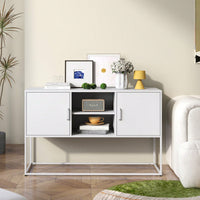 Sleek Modern Sideboard Buffet Cabinet with Ample Storage Anti-Tilt Design Elegant Handles Silent Magnetic Closure