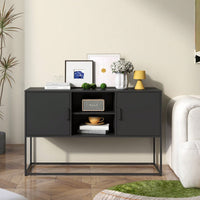Sleek Modern Sideboard Buffet Cabinet with Ample Storage Anti-Tilt Design Elegant Handles Silent Magnetic Closure