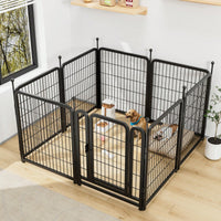 Heavy Duty Foldable Metal Dog Playpen 32 Inch Tall Indoor Outdoor Pet Exercise Pen for All Dog Sizes Rust Resistant Easy Assembly