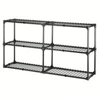 3-SHELF WIRE RACK WITH COVER 2(PACK)