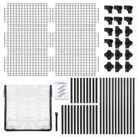 3-SHELF WIRE RACK WITH COVER 2(PACK)