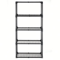 5-Shelf Wire Rack With Cover (1 Pack)