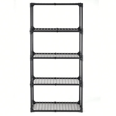 5-Shelf Wire Rack With Cover (1 Pack)