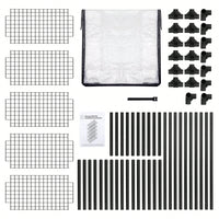 5-Shelf Wire Rack With Cover (1 Pack)