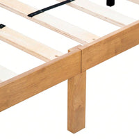 Queen Size Platform Bed Frame With Wood Slat Support (No Box Spring Needed) - Solid Wood Construction, 650lbs Weight Capacity, Easy Assembly