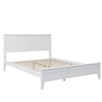 Modern  Solid Wood Full Platform Bed
