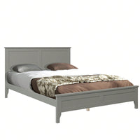Modern  Solid Wood Full Platform Bed