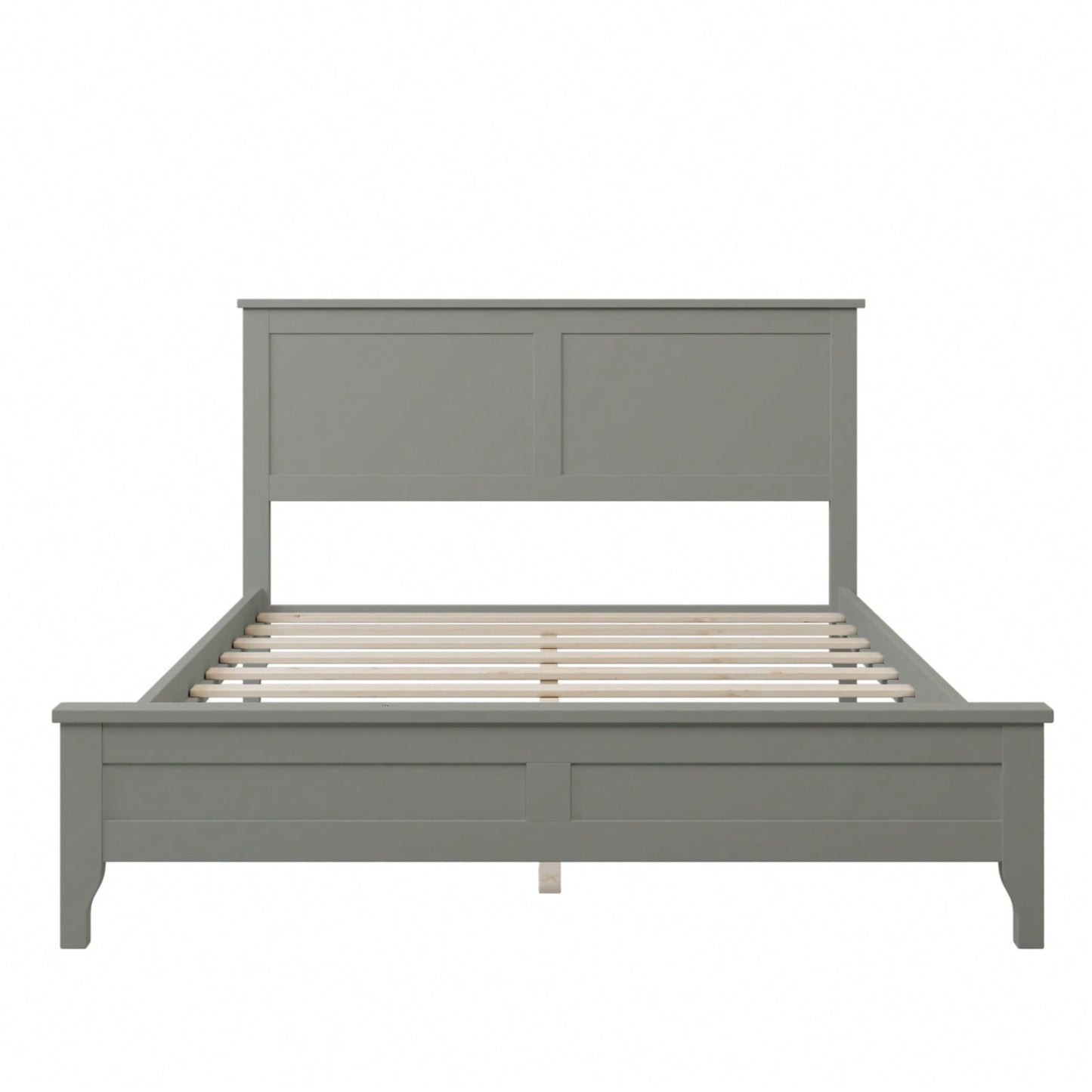 Modern  Solid Wood Full Platform Bed