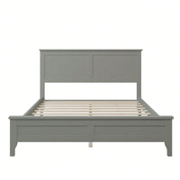 Modern  Solid Wood Full Platform Bed