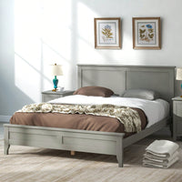 Modern  Solid Wood Full Platform Bed