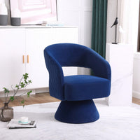 Round Barrel Chair In Fabric For Living Room Bedroom
