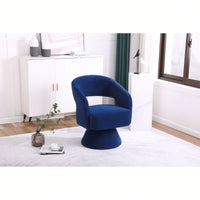 Round Barrel Chair In Fabric For Living Room Bedroom