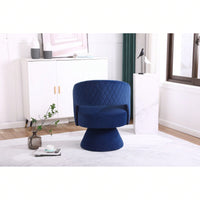 Round Barrel Chair In Fabric For Living Room Bedroom