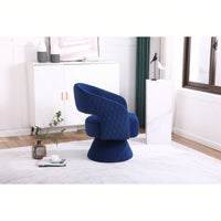 Round Barrel Chair In Fabric For Living Room Bedroom