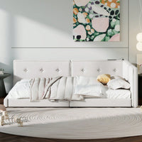 Upholstered Full Size Platform Bed With USB Ports And LED Belt