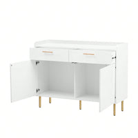 Stylish Modern Storage Cabinet with Drawers and Doors for Living Room or Study Durable MDF Construction Easy Assembly