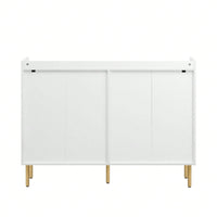 Stylish Modern Storage Cabinet with Drawers and Doors for Living Room or Study Durable MDF Construction Easy Assembly