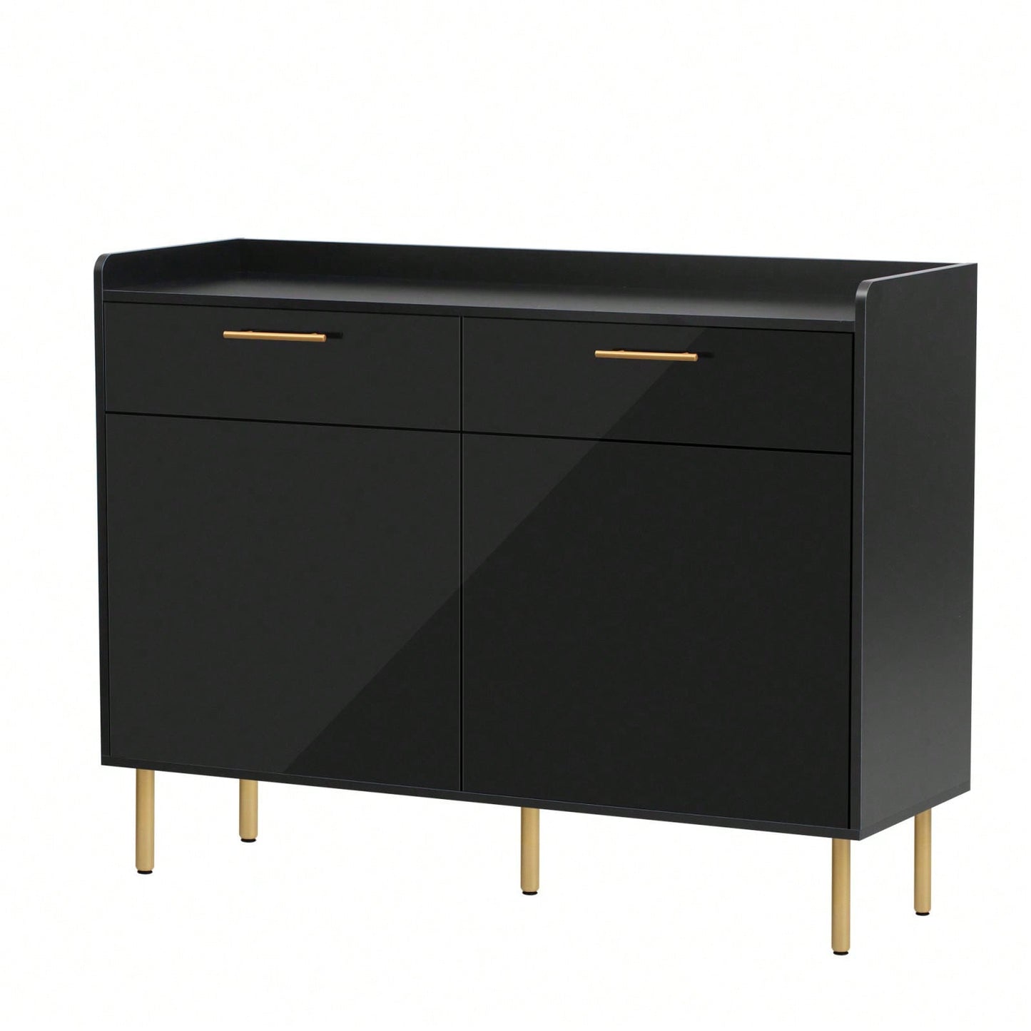 Stylish Modern Storage Cabinet with Drawers and Doors for Living Room or Study Durable MDF Construction Easy Assembly