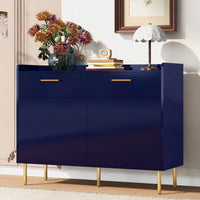 Stylish Modern Storage Cabinet with Drawers and Doors for Living Room or Study Durable MDF Construction Easy Assembly