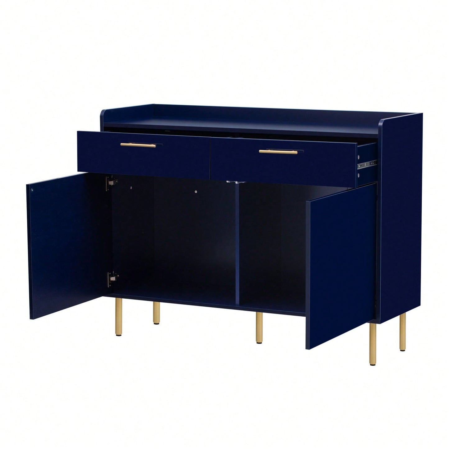 Stylish Modern Storage Cabinet with Drawers and Doors for Living Room or Study Durable MDF Construction Easy Assembly