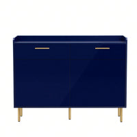 Stylish Modern Storage Cabinet with Drawers and Doors for Living Room or Study Durable MDF Construction Easy Assembly