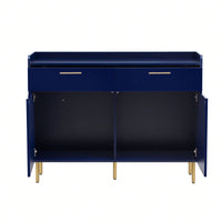 Stylish Modern Storage Cabinet with Drawers and Doors for Living Room or Study Durable MDF Construction Easy Assembly