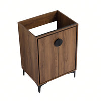 Modern 24 Inch Bathroom Vanity Cabinet with Soft Close Doors Ample Storage Water-Resistant Easy to Clean 23.43 x 17.91 x 33.07 Inches