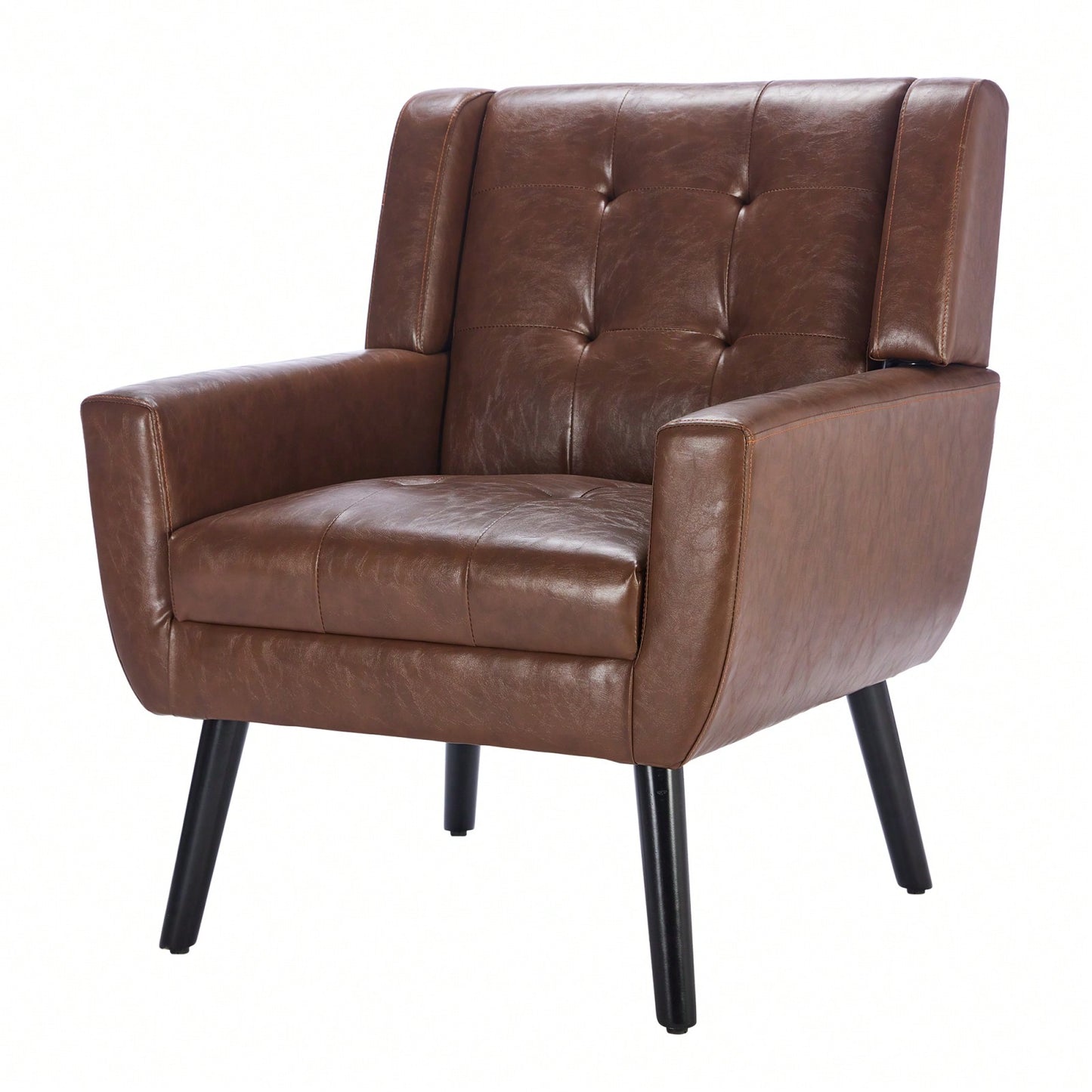 Soft Teddy Material Ergonomics Accent Chair Living Room Chair Bedroom Chair Home Chair With Black Legs For Indoor Home