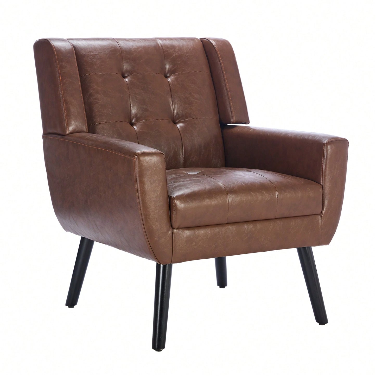 Soft Teddy Material Ergonomics Accent Chair Living Room Chair Bedroom Chair Home Chair With Black Legs For Indoor Home