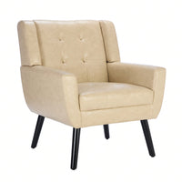 Soft Teddy Material Ergonomics Accent Chair Living Room Chair Bedroom Chair Home Chair With Black Legs For Indoor Home