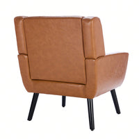 Soft Teddy Material Ergonomics Accent Chair Living Room Chair Bedroom Chair Home Chair With Black Legs For Indoor Home