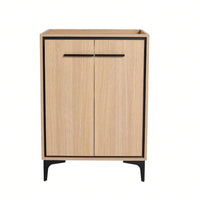 Modern Bathroom Storage Cabinet With 2 Soft Closing Doors, Single Sink Bathroom Vanity