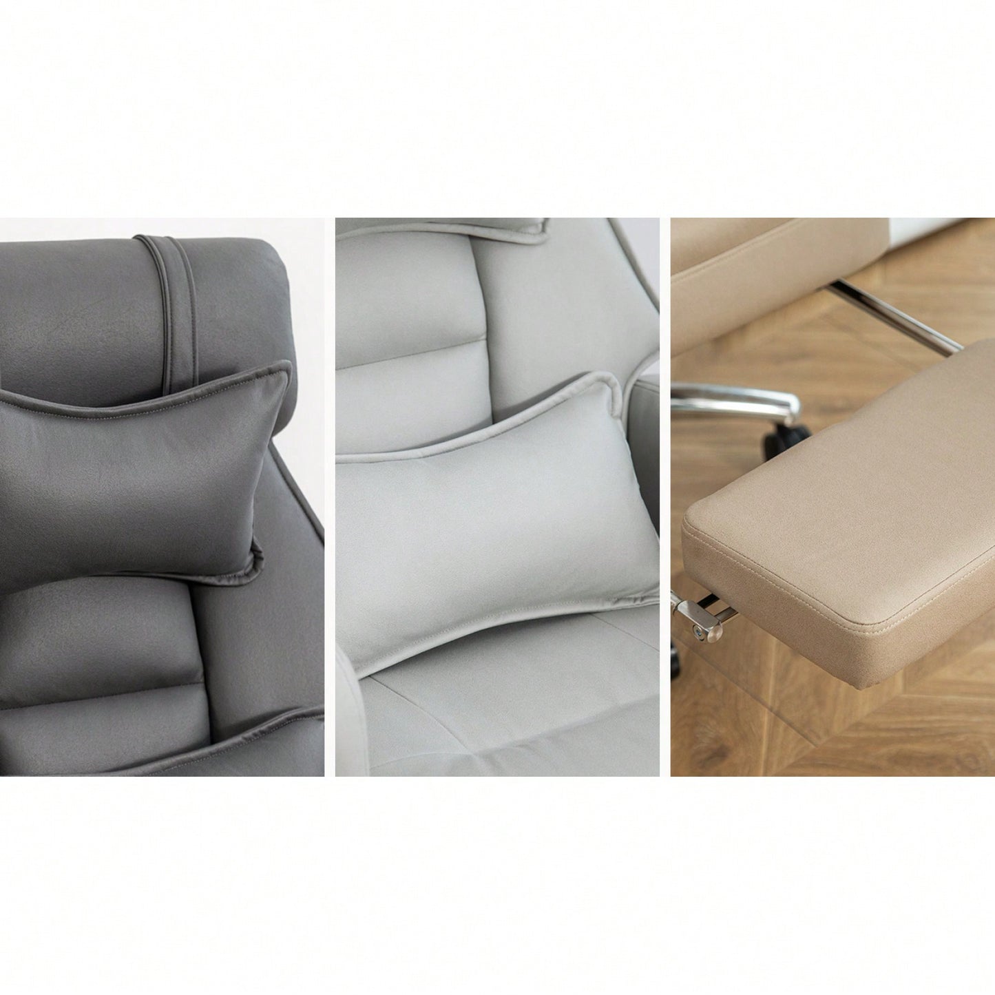 Ergonomic High Back Office Chair with Lumbar Support and Headrest 155° Recline Comfortable Boss Chair