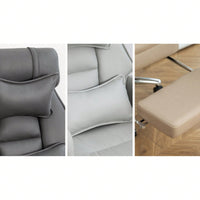 Ergonomic High Back Office Chair with Lumbar Support and Headrest 155° Recline Comfortable Boss Chair