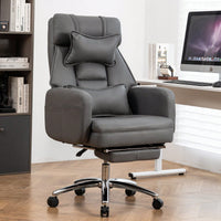 Ergonomic High Back Office Chair with Lumbar Support and Headrest 155° Recline Comfortable Boss Chair