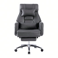 Ergonomic High Back Office Chair with Lumbar Support and Headrest 155° Recline Comfortable Boss Chair
