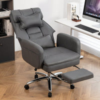 Ergonomic High Back Office Chair with Lumbar Support and Headrest 155° Recline Comfortable Boss Chair