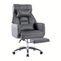 Ergonomic High Back Office Chair with Lumbar Support and Headrest 155° Recline Comfortable Boss Chair