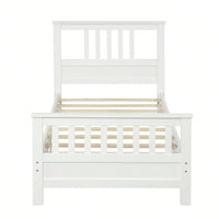 Twin Size Platform Bed Frame With Headboard And Footboard, Wood Slat Support, No Box Spring Needed, Easy Assembly