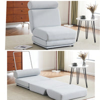 Foldable Single Sofa Bed With Pillow, Portable Foldable Sofa Bed, Leisure Sofa Chair, Easy To Store, Made Of Breathable And Wearable Linen