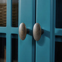 Storage Cabinet, Buffet Sideboard, Teal Blue