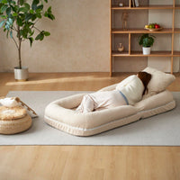 3-Section Foldable Sofa Bed, Multifunctional Sofa Bed