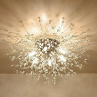 Modern Sputnik Flush Mount Ceiling Light, LED Ceiling Light Fixtures For Bedroom Kitchen Island Entryway Hallway Foyer