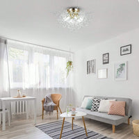 Modern Sputnik Flush Mount Ceiling Light, LED Ceiling Light Fixtures For Bedroom Kitchen Island Entryway Hallway Foyer