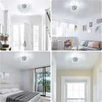 Modern Sputnik Flush Mount Ceiling Light, LED Ceiling Light Fixtures For Bedroom Kitchen Island Entryway Hallway Foyer